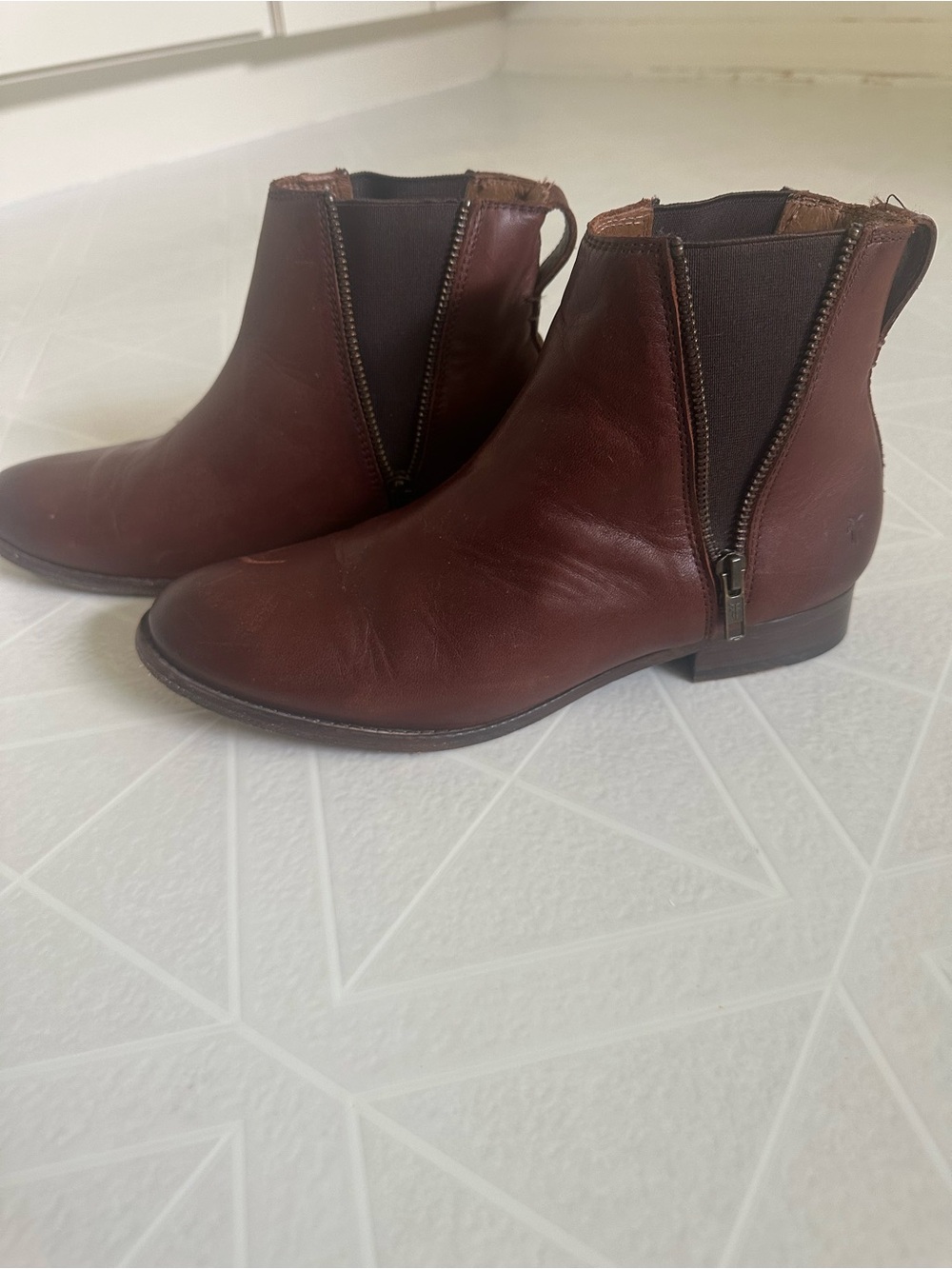 Frye Carly Zip Chelsea Boots